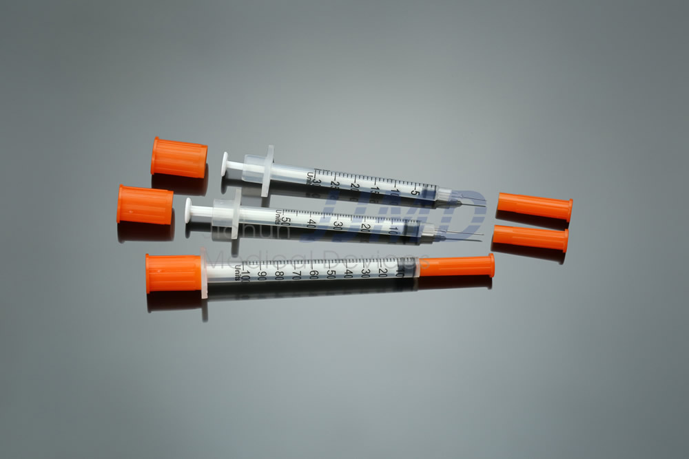 Insulin Syringe with Fixed Needle